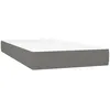 Image de vidaXL Matelas de lit Ã  ressorts ensachÃ©s Gris foncÃ© 100x200x20 cm