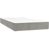 Image de vidaXL Matelas de lit Ã  ressorts ensachÃ©s Gris clair 100x200x20 cm