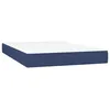 Image de vidaXL Matelas de lit Ã  ressorts ensachÃ©s Bleu 120x200x20 cm Tissu