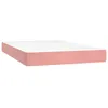 Image de vidaXL Matelas de lit Ã  ressorts ensachÃ©s Rose 120x200x20 cm Velours