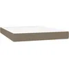 Image de vidaXL Matelas de lit Ã  ressorts ensachÃ©s Taupe 140x190x20 cm Tissu