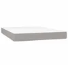 Image de vidaXL Matelas de lit Ã  ressorts ensachÃ©s Gris clair 140x200x20 cm