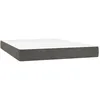 Image de vidaXL Matelas de lit Ã  ressorts ensachÃ©s Gris foncÃ© 140x200x20 cm