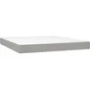 Image de vidaXL Matelas de lit Ã  ressorts ensachÃ©s Gris clair 160x200x20 cm