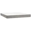 Image de vidaXL Matelas de lit Ã  ressorts ensachÃ©s Gris clair 160x200x20 cm