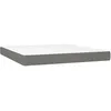 Image de vidaXL Matelas de lit Ã  ressorts ensachÃ©s Gris foncÃ© 180x200x20 cm