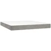 Image de vidaXL Matelas de lit Ã  ressorts ensachÃ©s Gris clair 180x200x20 cm