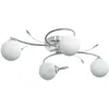 Image de Vidaxl Plafonnier Avec Abat-Jour Ronds En Verre Pour 4 Led G9