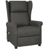 Image de vidaXL Fauteuil de massage Gris foncÃ© Tissu