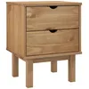 Image de Vidaxl Table De Chevet Otta 45x39x57 Cm Bois De Pin Massif