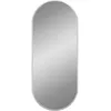 Image de vidaXL Miroir mural ArgentÃ© 60x25 cm Ovale