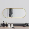 Image de vidaXL Miroir mural DorÃ© 60x25 cm Ovale