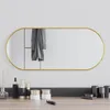 Image de vidaXL Miroir mural DorÃ© 70x30 cm Ovale