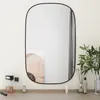Image de vidaXL Miroir mural Noir 80x50 cm