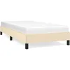 Image de vidaXL Cadre de lit CrÃ¨me 90x190 cm Tissu