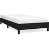 Image de vidaXL Cadre de lit Noir 90x200 cm Tissu