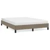 Image de vidaXL Cadre de lit Taupe 140x200 cm Tissu