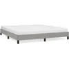 Image de vidaXL Cadre de lit Gris clair 160x200 cm Tissu