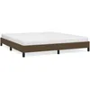Image de vidaXL Cadre de lit Marron foncÃ© 180x200 cm Tissu