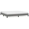 Image de vidaXL Cadre de lit Gris foncÃ© 200 x 200 cm Tissu