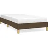 Image de vidaXL Cadre de lit Marron foncÃ© 80x200 cm Tissu