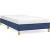 Image de vidaXL Cadre de lit Bleu 90x190 cm Tissu