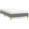 Image de vidaXL Cadre de lit Gris foncÃ© 90x200 cm Tissu
