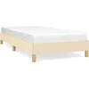 Image de vidaXL Cadre de lit CrÃ¨me 90 x 200 cm Tissu