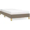 Image de vidaXL Cadre de lit Taupe 100x200 cm Tissu