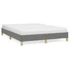 Image de vidaXL Cadre de lit Gris foncÃ© 140 x 200 cm Tissu