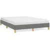 Image de vidaXL Cadre de lit Gris foncÃ© 160 x 200 cm Tissu