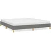 Image de vidaXL Cadre de lit Gris foncÃ© 180 x 200 cm Tissu