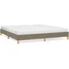 Image de vidaXL Cadre de lit Taupe 180x200 cm Tissu
