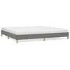 Image de vidaXL Cadre de lit Gris foncÃ© 200 x 200 cm Tissu