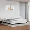 Image de vidaXL Cadre de lit sans matelas blanc 180x200 cm similicuir