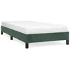 Image de Cadre de lit Vert foncÃ© 90x190 cm Velours