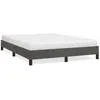 Image de vidaXL Cadre de lit Gris foncÃ© 140x190 cm Velours