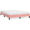 Image de vidaXL Cadre de lit Rose 140x200 cm Velours