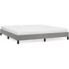Image de vidaXL Cadre de lit Gris clair 160x200 cm Velours