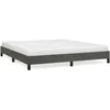 Image de vidaXL Cadre de lit Gris foncÃ© 160 x 200 cm Velours