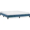 Image de vidaXL Cadre de lit Bleu foncÃ© 160x200 cm Velours