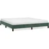 Image de vidaXL Cadre de lit Vert foncÃ© 180x200 cm Velours