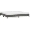 Image de vidaXL Cadre de lit Gris foncÃ© 200 x 200 cm Velours