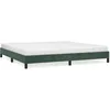 Image de vidaXL Cadre de lit Vert foncÃ© 200x200 cm Velours