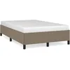 Image de vidaXL Cadre de lit Taupe 120x200 cm Tissu