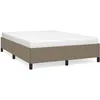Image de vidaXL Cadre de lit Taupe 140x190 cm Tissu