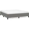 Image de vidaXL Cadre de lit Gris foncÃ© 160 x 200 cm Tissu