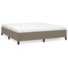 Image de vidaXL Cadre de lit Taupe 160x200 cm Tissu