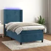Image de vidaXL Cadre de lit Gris foncÃ© 200 x 200 cm Tissu