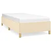 Image de vidaXL Cadre de lit CrÃ¨me 90x190 cm Tissu